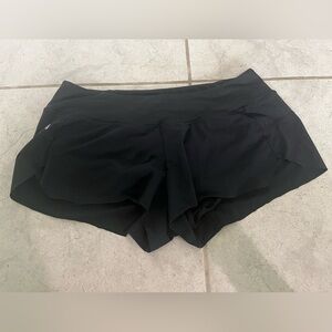 2 NOBULL Women's black and maroon shorts.